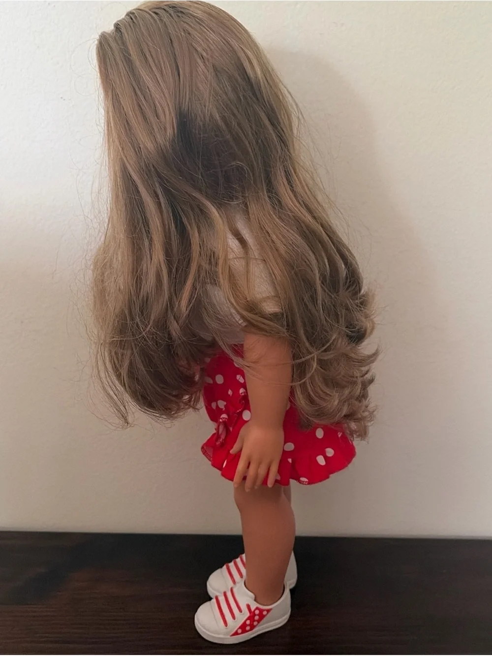 Disney ily Doll Outfit Red White Minnie Polka Dot Skirt